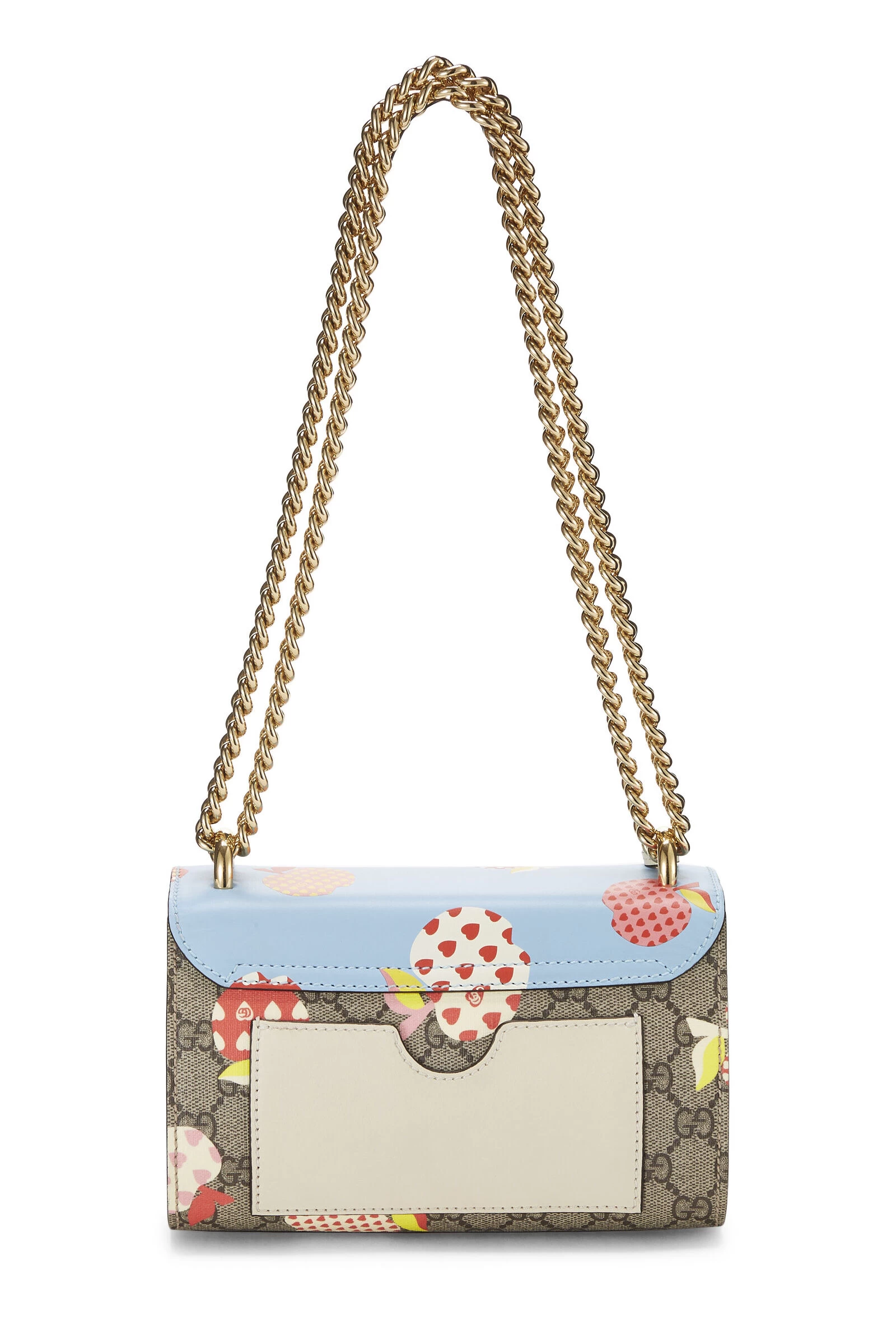 Gucci Multicolor GG Supreme Canvas Apple Padlock Shoulder Bag Small 4 Gucci Multicolor GG Supreme Canvas Apple Padlock Shoulder Bag Small - Image 4