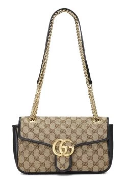 Gucci Original GG Canvas Marmont Shoulder Bag Small