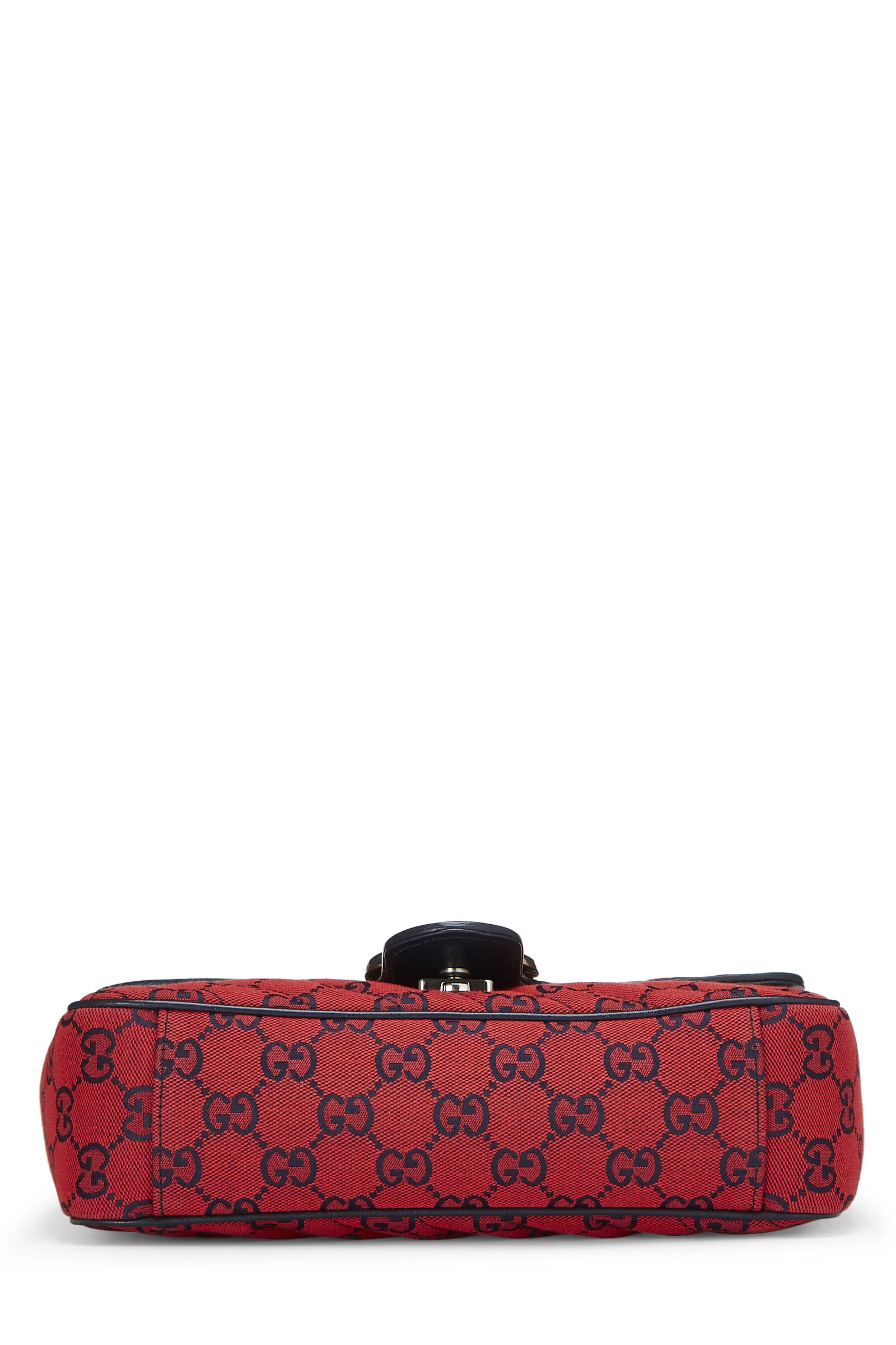 Gucci Red GG Canvas Marmont Shoulder Bag Small 5 Gucci Red GG Canvas Marmont Shoulder Bag Small - Image 5