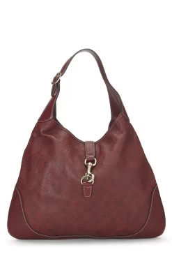 Red Guccissima Jackie Hobo Large