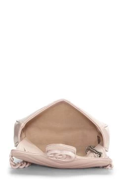 Gucci Pink Chevron Leather GG Marmont Belt Bag -Fashion clothing QFBJWO1LPB000 4