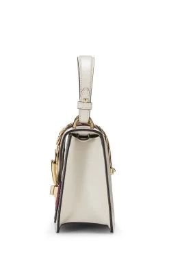 Gucci White Embroidered Leather Web Sylvie Mini -Fashion clothing QFBJWQ1LWB002 3