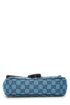 Gucci Blue GG Canvas Marmont Shoulder Bag Small 10 Gucci Blue GG Canvas Marmont Shoulder Bag Small -Fashion clothing QFBJWX1LBH023 5