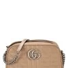 Gucci Beige Leather GG Marmont Crossbody Small