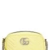 Gucci Yellow Leather GG Marmont Crossbody Small