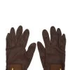 Hermès Brown Lambskin Gloves