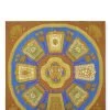 Hermès Brown & Multicolor 'Poste Et Cavalerie' Silk Scarf 90