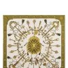 Hermès Green & Multicolor 'Les Clés' Silk Scarf 90