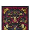 Hermès Black & Multicolor 'Etriers' Silk Scarf 90