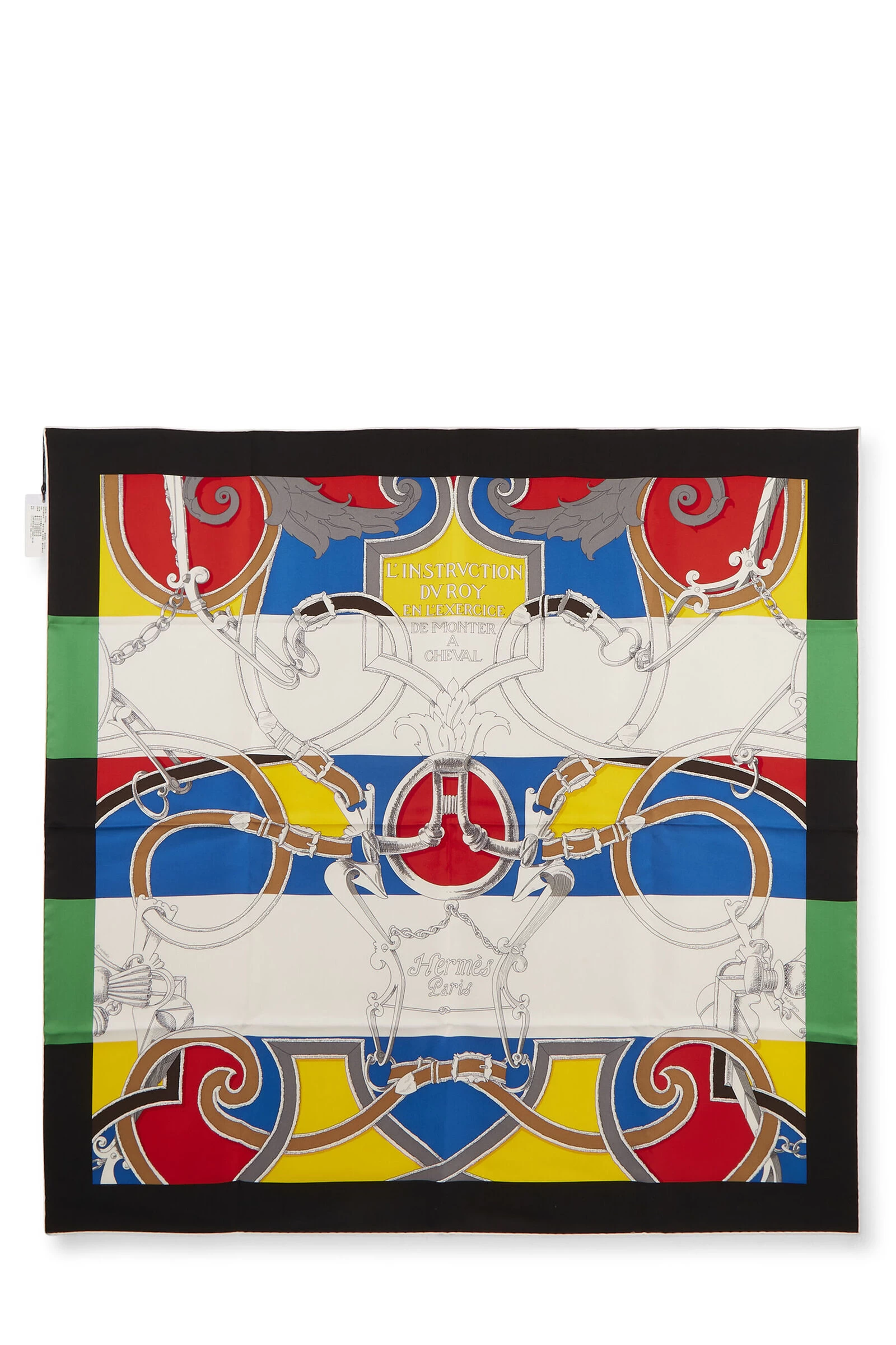 Hermès Black & Multicolor 'L'Instruction Du Roy En L'Exercice' Silk Scarf 90 1 Hermès Black & Multicolor 'L'Instruction Du Roy En L'Exercice' Silk Scarf 90