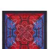 Hermès Navy & Multicolor 'Eperon D'Or' Silk Scarf 90