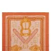 Hermès Orange & Multicolor 'Boucles Et Galons Du Tsar' Silk Scarf 90
