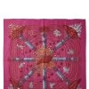 Hermès Pink & Multicolor 'Chemins De Corail' Silk Scarf 90