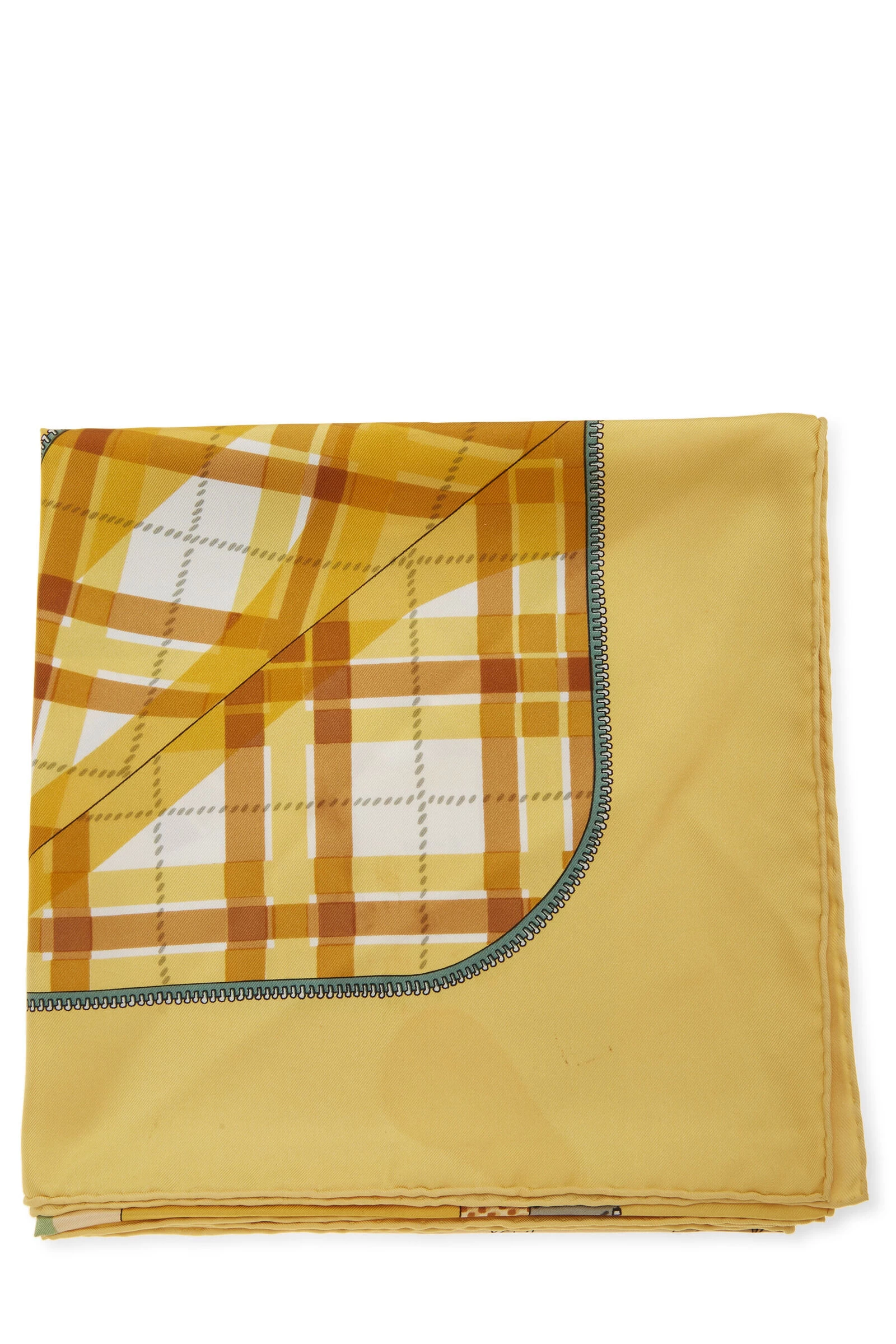 Hermès Yellow & Multicolor 'L’Elegance Et Le Confort' Silk Scarf 90 2 Hermès Yellow & Multicolor 'L’Elegance Et Le Confort' Silk Scarf 90 - Image 2