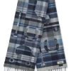 Hermès Blue Plaid Cashmere Scarf