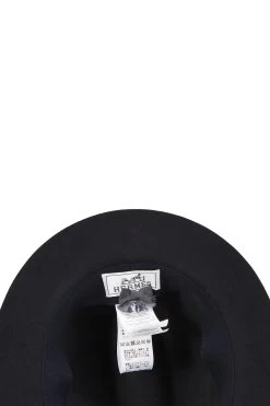 FENDI Charcoal & Black Felt Fedora -Fashion clothing QGA0MM4RKB002 4