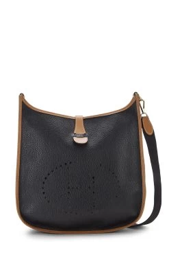 Hermès Black & Gold Ardennes Evelyne I GM