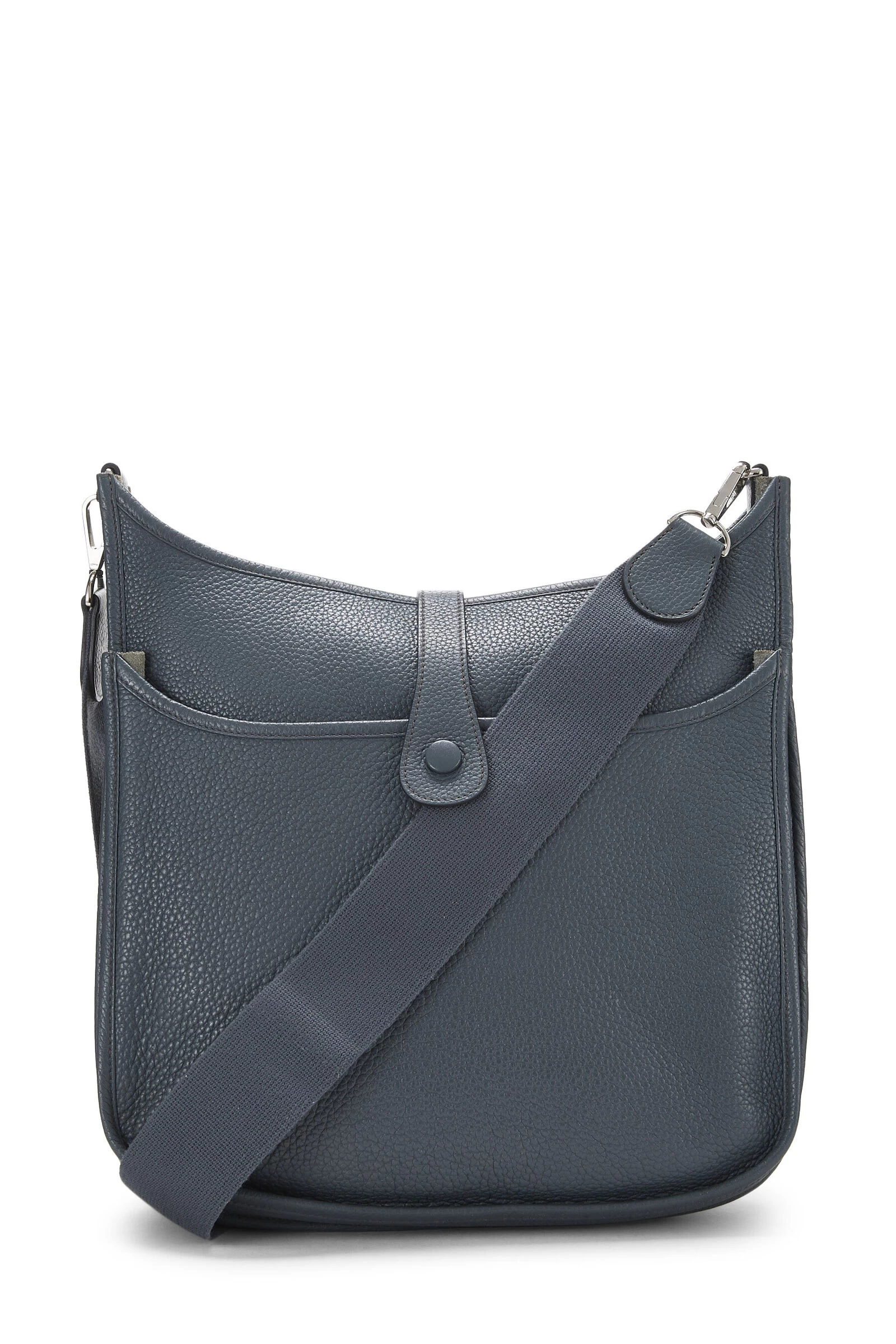 Hermès Blue Orage Clemence Evelyne III GM 4 Hermès Blue Orage Clemence Evelyne III GM - Image 4