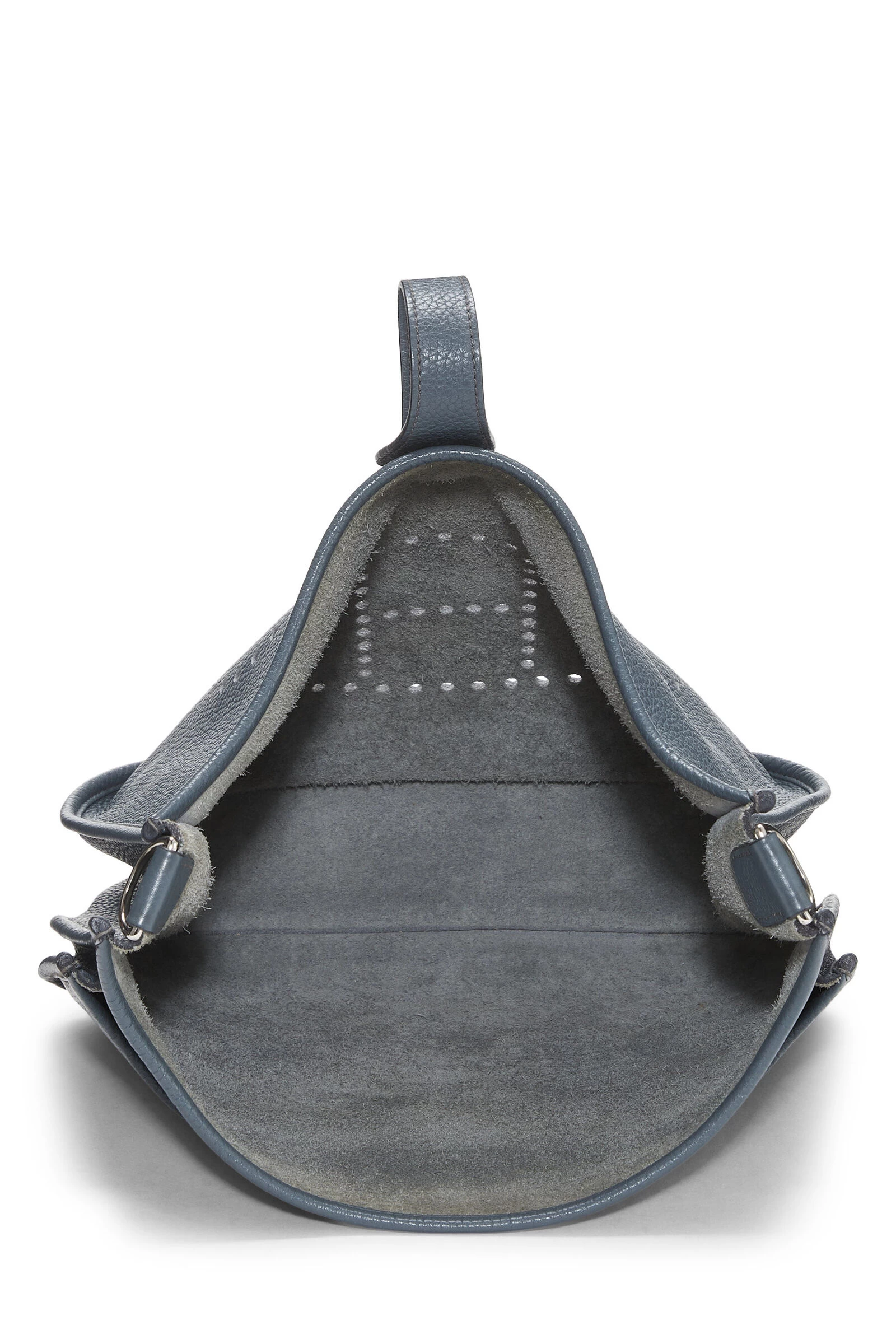 Hermès Blue Orage Clemence Evelyne III GM 6 Hermès Blue Orage Clemence Evelyne III GM - Image 6