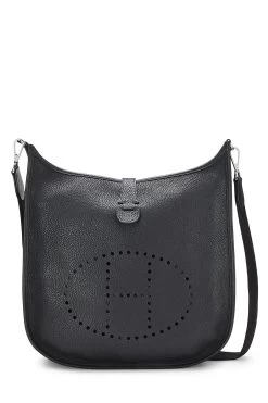 Hermès Black Clemence Evelyne III GM