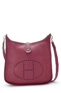Hermès Pink Clemence Evelyne III PM