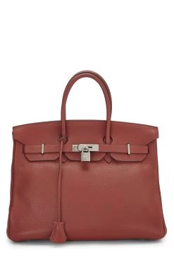 Hermès Rouge Venitienne Clemence Birkin 35