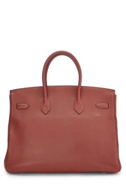 Hermès Rouge Venitienne Clemence Birkin 35 -Fashion clothing QGB0I40JRB011 4