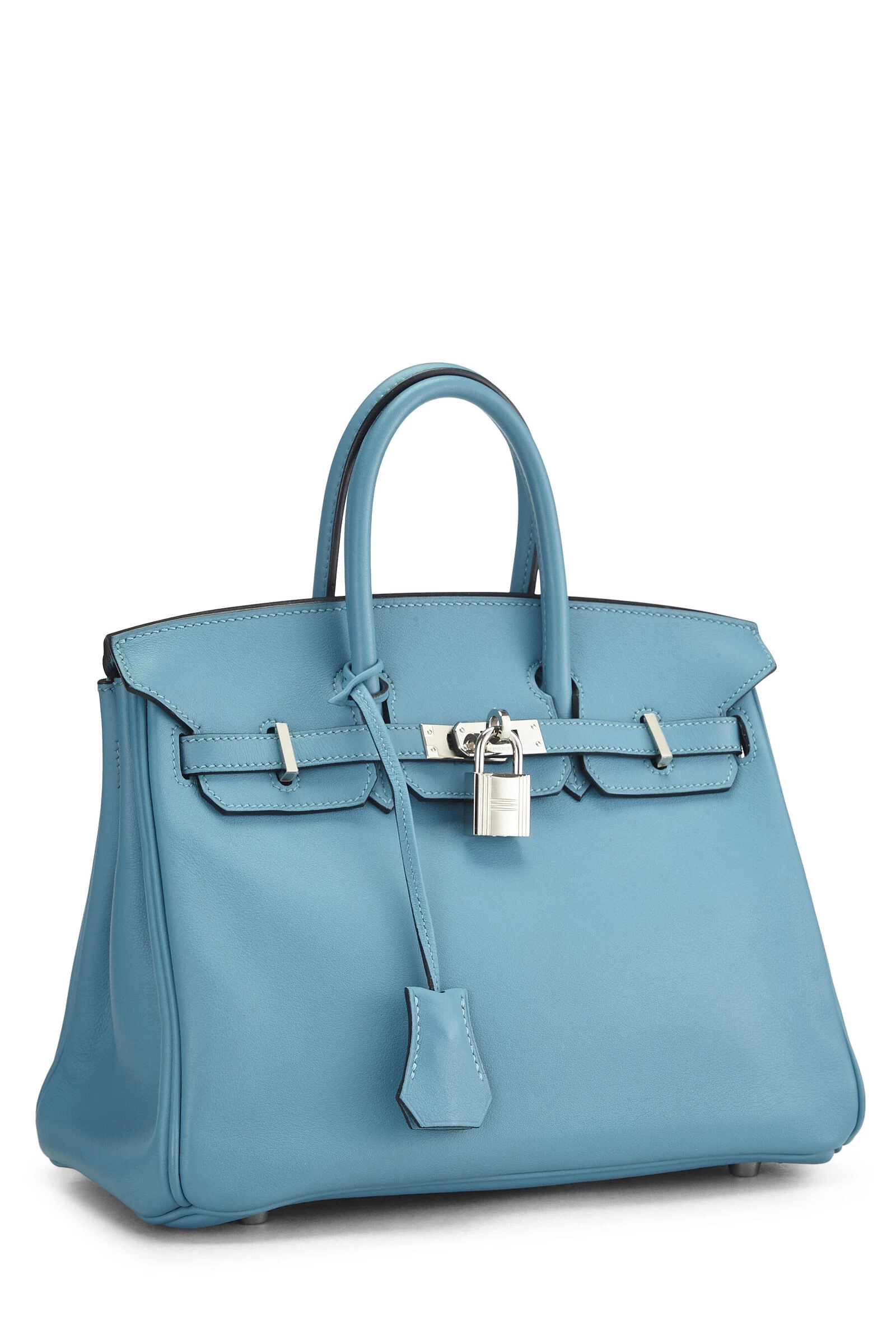 Hermès Turquoise Blue Swift Birkin 25 2 Hermès Turquoise Blue Swift Birkin 25 - Image 2
