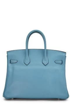 Hermès Turquoise Blue Swift Birkin 25 9 Hermès Turquoise Blue Swift Birkin 25 -Fashion clothing QGB0MO2YBB009 4