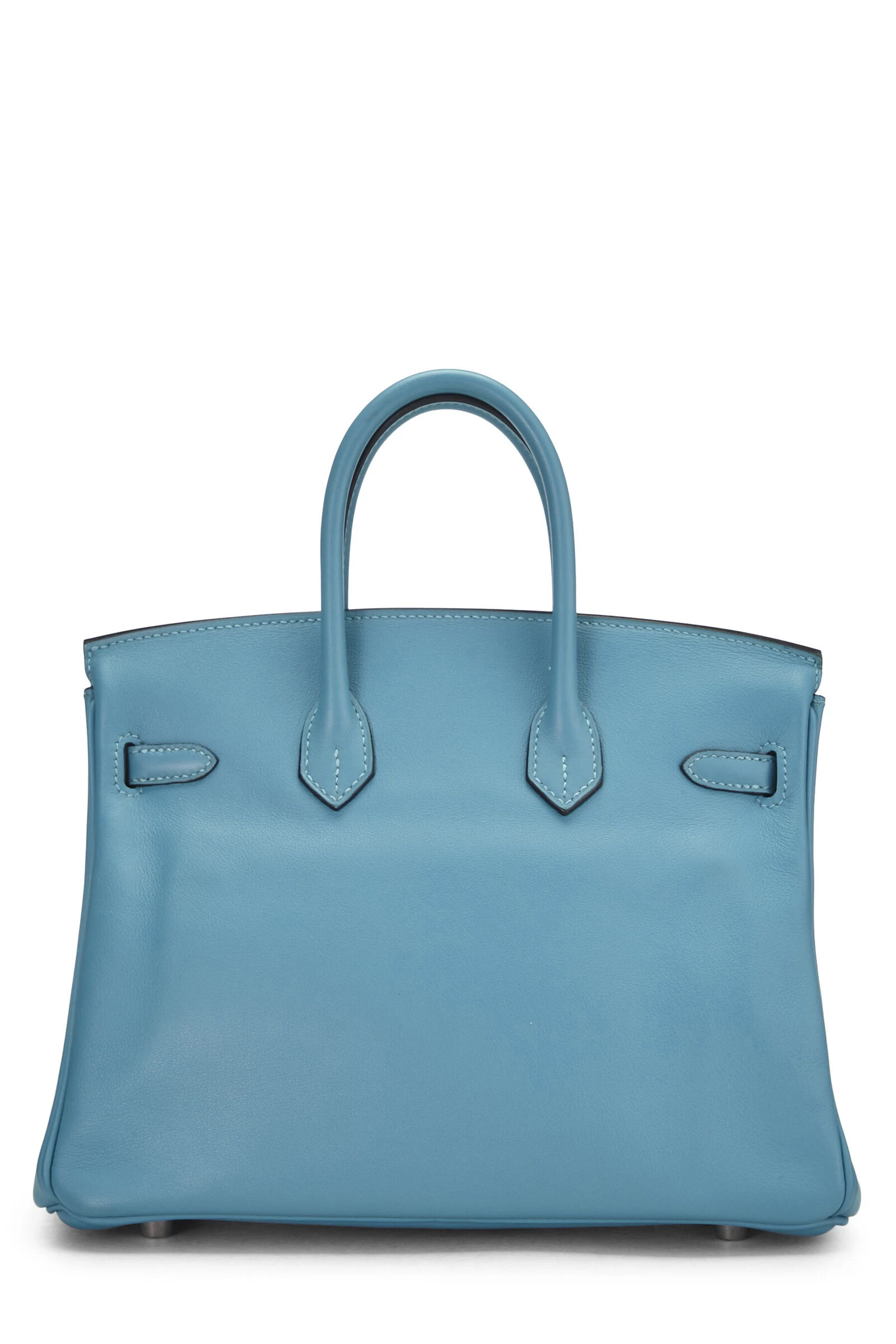 Hermès Turquoise Blue Swift Birkin 25 4 Hermès Turquoise Blue Swift Birkin 25 - Image 4