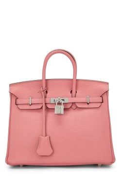 Hermès Rose Lipstick Togo Birkin 25