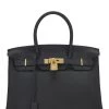 Hermès Black Clemence Birkin 30