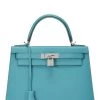 Hermès Blue Paon Epsom Kelly Sellier 28