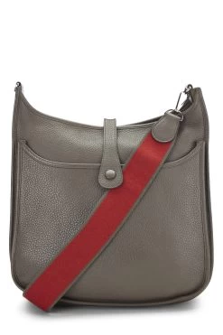 Hermès Etoupe Grey Togo Evelyne III Amazone GM 9 Hermès Etoupe Grey Togo Evelyne III Amazone GM -Fashion clothing QGBCEN32E3001 4
