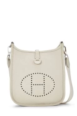 Hermès Gris Pale Clemence Evelyne Amazone TPM