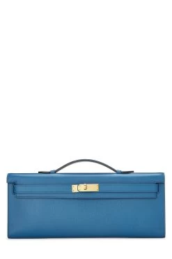 Hermès Blue Izmir Epsom Kelly Cut