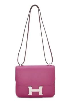 Hermès Rose Purple Epsom Constance 18