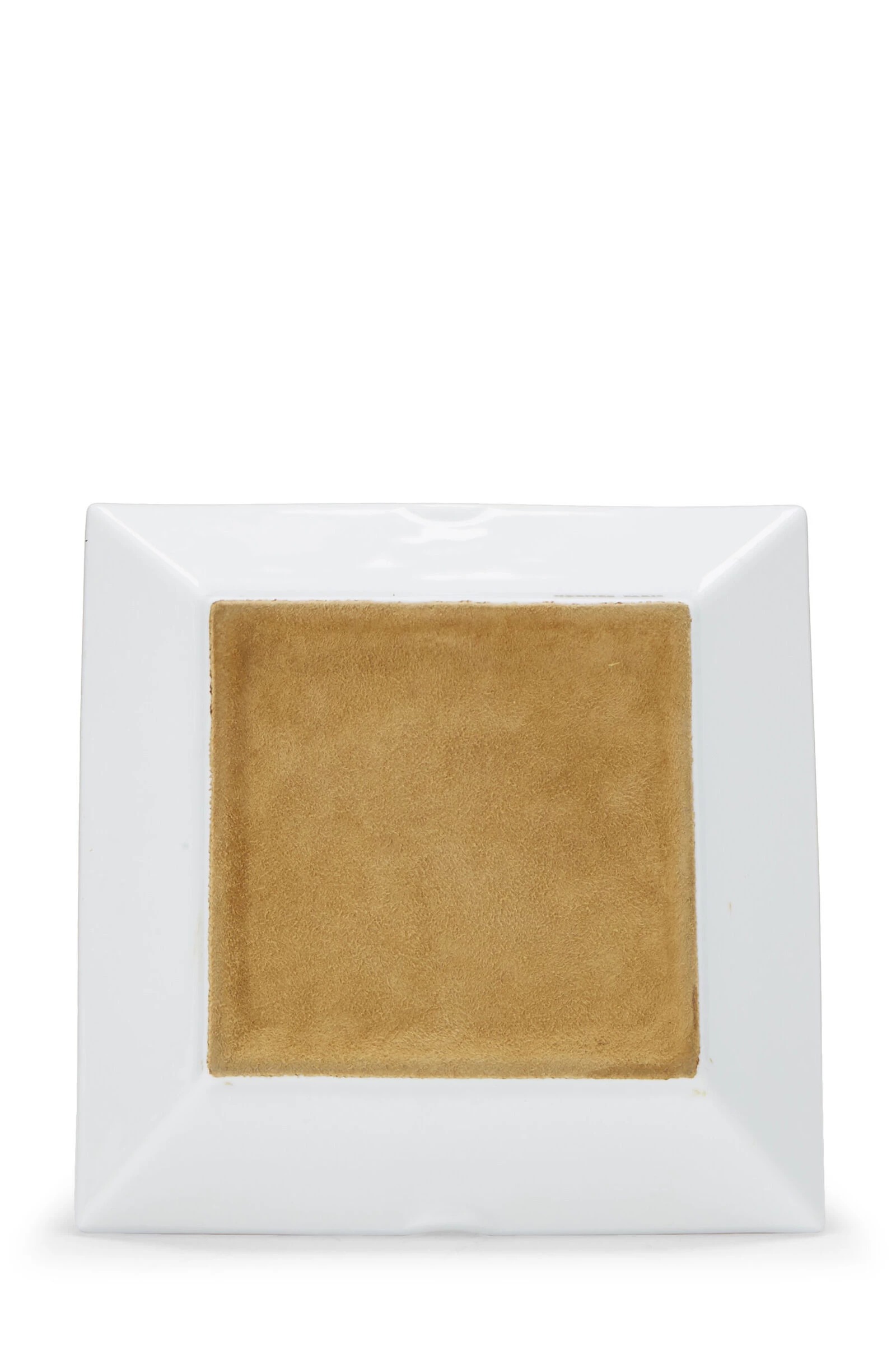Hermès Orange & White Square Porcelain Ashtray 3 Hermès Orange & White Square Porcelain Ashtray - Image 3
