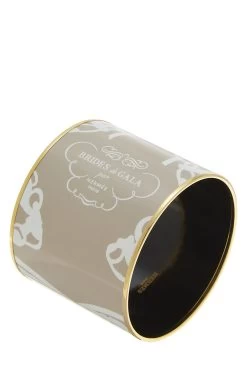 Hermès Beige Enamel "Brides De Gala" Bangle Mega