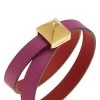 Hermès Red & Pink Leather Medor Infini Double Tour Bracelet