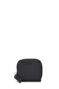 Prada Black Saffiano Coin Purse