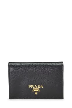 Prada Black Saffiano Card Holder