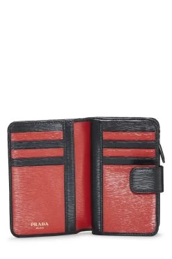 Prada Black Vitello Move Compact Wallet -Fashion clothing QNA1A2KAKB012 4