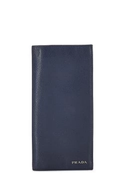 Prada Blue Vitello Daino Wallet