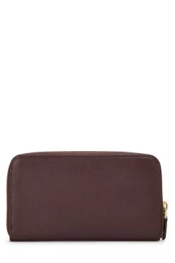 Prada Burgundy Saffiano Zip Around Wallet 6 Prada Burgundy Saffiano Zip Around Wallet -Fashion clothing QNADVD3RRB019 3