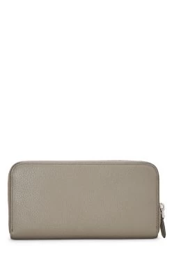 Prada Grey Vitello Daino Zip Wallet -Fashion clothing QNADVDABEB002 3