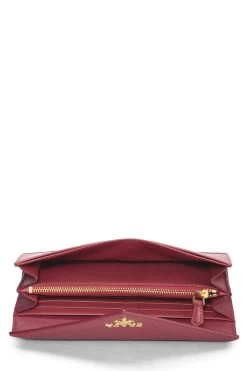 Prada Pink Saffiano Envelope Wallet -Fashion clothing QNAGJY3RMB001 4