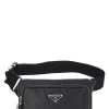 Prada Black Saffiano Belt Bag