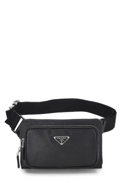 Prada Black Saffiano Belt Bag
