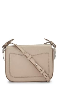 Prada Beige Saffiano Leather Shoulder Bag -Fashion clothing QNB0593RIB000 4